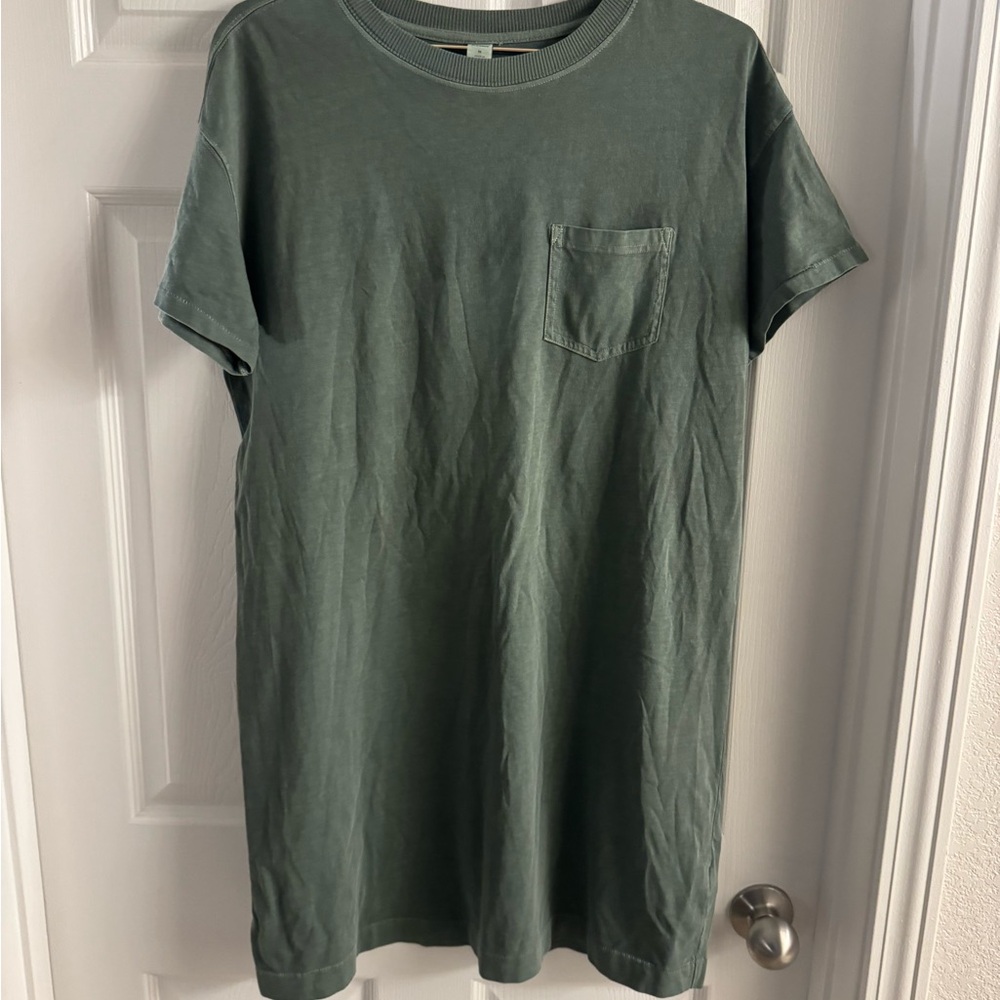 Old Navy Women's Olive Short Sleeve T-shirt Dress